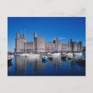 Postal Castillo de Caernarfon, Gwynedd, Gales