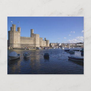 Postal Castillo de Caernarfon, Gwynedd, Gales 2