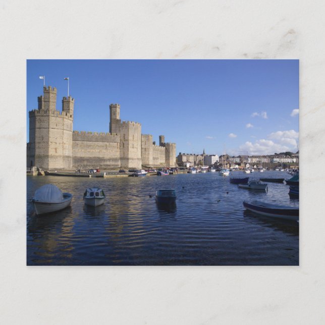 Postal Castillo de Caernarfon, Gwynedd, Gales 2 (Anverso)