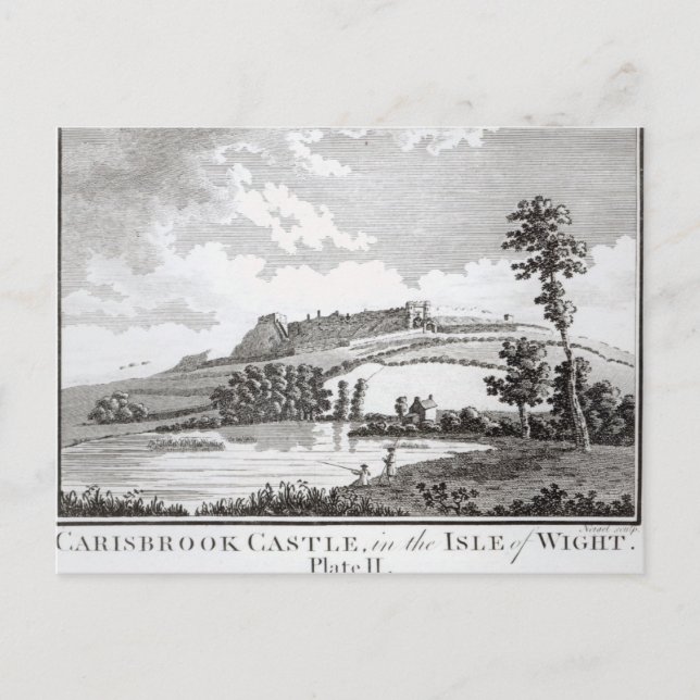Postal Castillo de Carisbrook, en la Isla de Wight (Anverso)