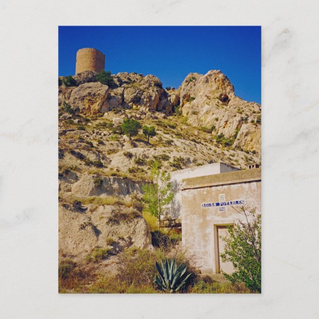 Postal Castillo de Castalla (Anverso)