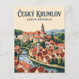 Postal Castillo de Český Krumlov República Checa
