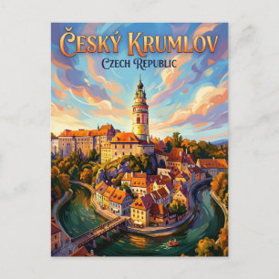Postal Castillo de Cesky Krumlov República Checa
