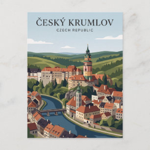 Postal Castillo de Český Krumlov República Checa