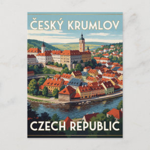 Postal Castillo de Cesky Krumlov República Checa Viajes