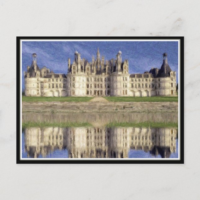 Postal Castillo de Chambord (Anverso)