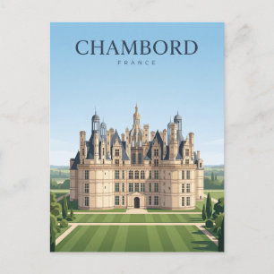 Postal Castillo de Chambord Francia