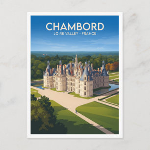 Postal Castillo de Chambord Francia