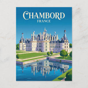 Postal Castillo de Chambord Francia