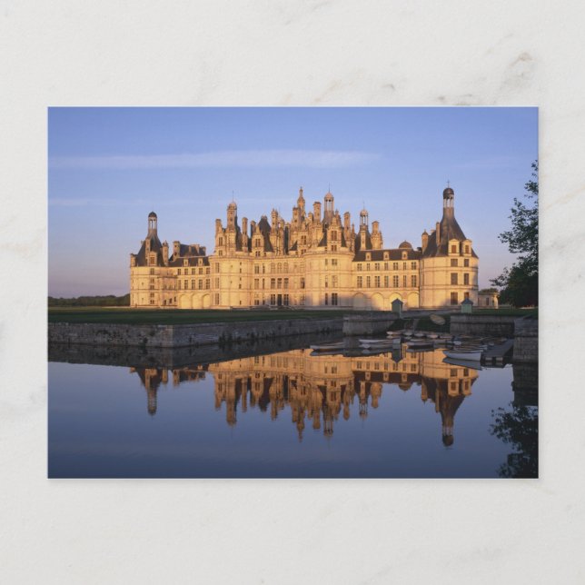 Postal Castillo de Chambord, Valle del Loira, Francia (Anverso)