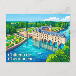 Postal Castillo de Chenonceau Francia