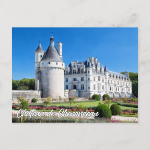 Postal Castillo de Chenonceau, Francia