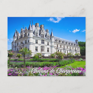 Postal Castillo de Chenonceau, Francia
