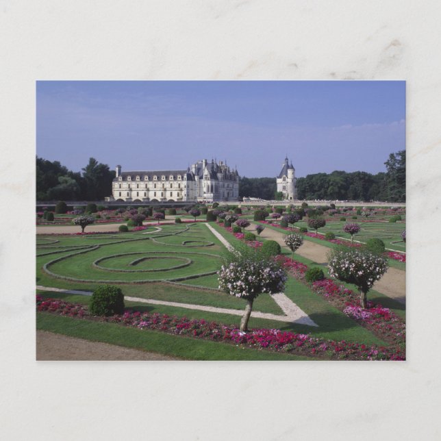 Postal Castillo de Chenonceau, Valle del Loira, (Anverso)