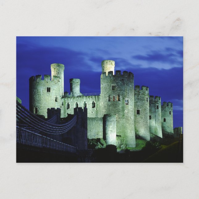 Postal Castillo de Conwy, Gwynedd, Gales (Anverso)