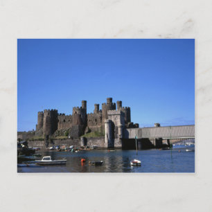 Postal Castillo de Conwy, norte de Gales