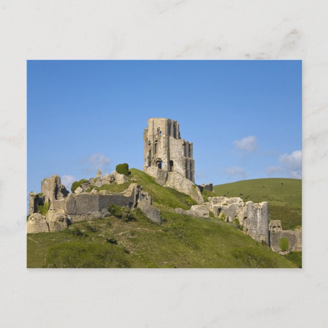 Postal Castillo de Corfe, Corfe, Dorset, Inglaterra (Anverso)