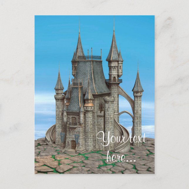 Postal Castillo de Cuento de Hadas (Anverso)