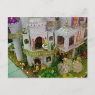 Postal Castillo de cuento de hadas en miniatura