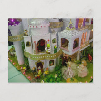 Postal Castillo de cuento de hadas en miniatura
