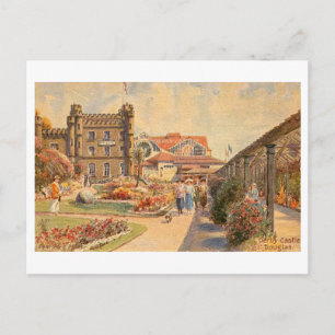 Postal Castillo de Derby Vintage en Douglas