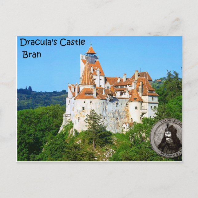 Postal Castillo de Drácula, Bran (Anverso)