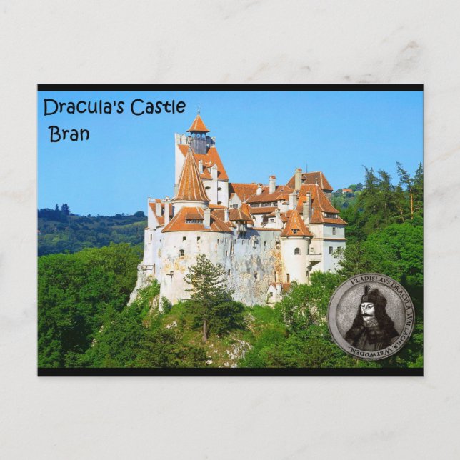 Postal Castillo de Drácula, Bran, Transilvannia (Anverso)