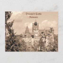 Postal Castillo de Drácula en Transilvania, Rumania
