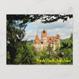 Postal Castillo de Drácula en Transilvania, Rumania