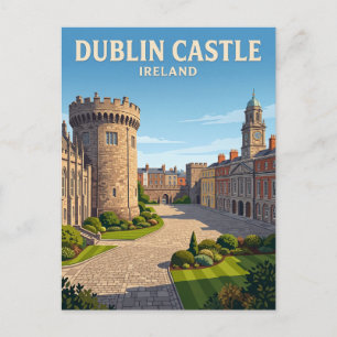 Postal Castillo de Dublín Irlanda