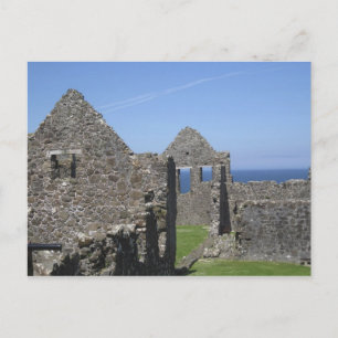 Postal Castillo de Dunluce cerca de Bushmills y Portrush,