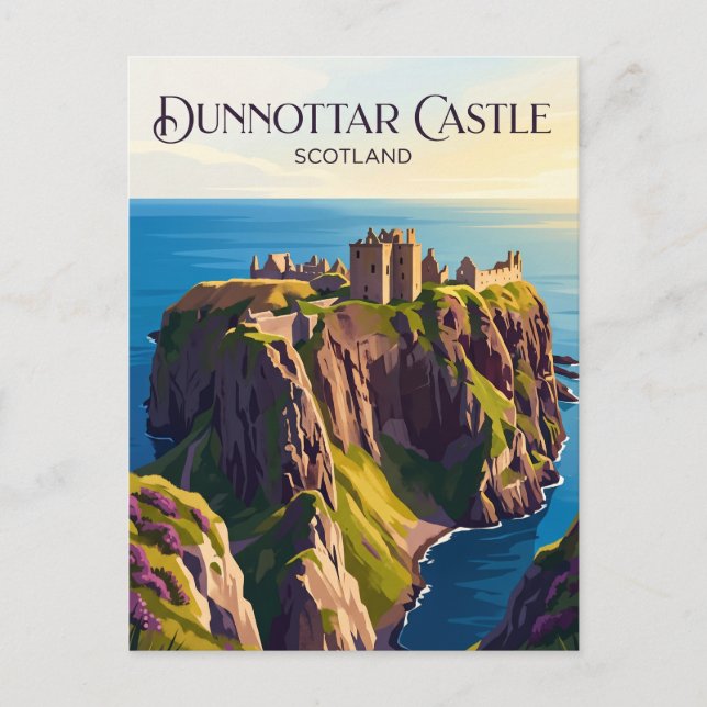 Postal Castillo de Dunnottar Escocia (Anverso)