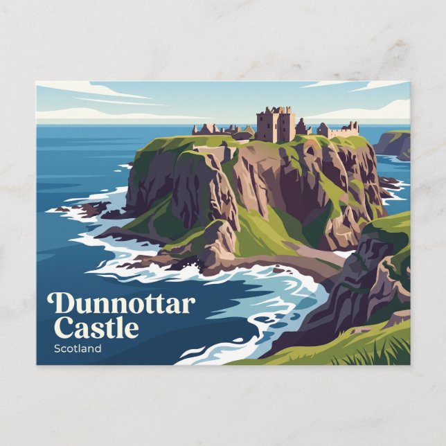 Postal Castillo de Dunnottar Escocia (Anverso)