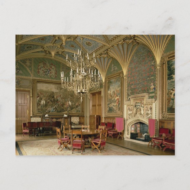 Postal Castillo de Eastnor, Herefordshire: el dibujo (Anverso)