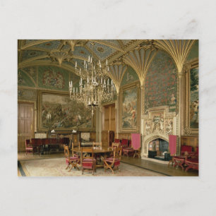 Postal Castillo de Eastnor, Herefordshire: el dibujo