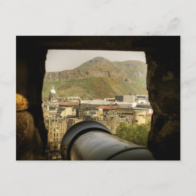 Postal Castillo de Edimburgo Cannon (Anverso)