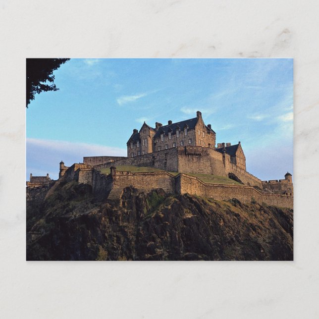 Postal Castillo de Edimburgo, Escocia (Anverso)
