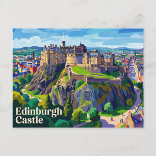 Postal Castillo de Edimburgo Escocia, Reino Unido