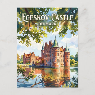 Postal Castillo de Egeskov Dinamarca