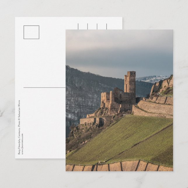 Postal Castillo de Ehrenfels Alemania (Anverso / Reverso)