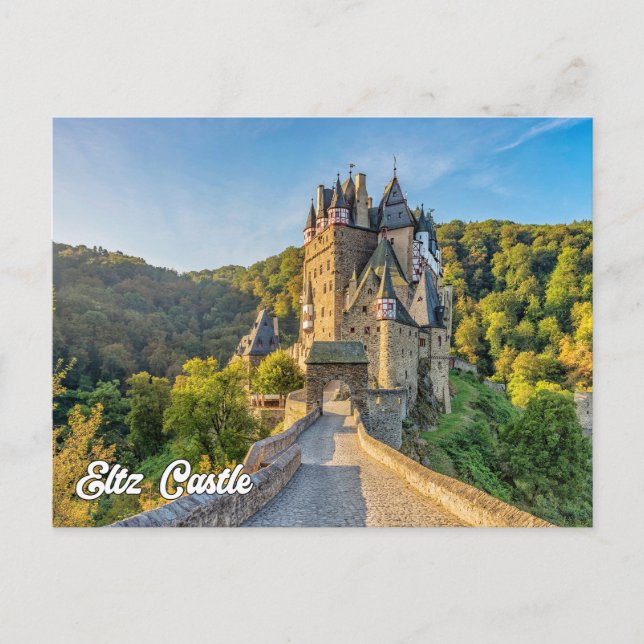 Postal Castillo de Eltz, Alemania (Anverso)