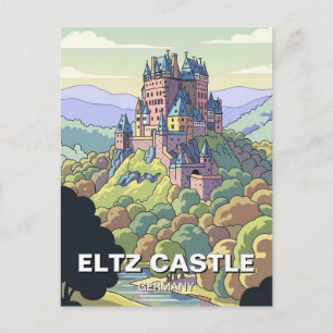Postal Castillo de Eltz Alemania Viajes