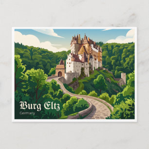 Postal Castillo de Eltz Wierschem Alemania