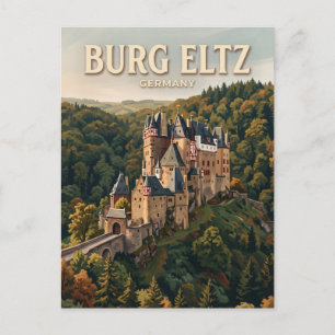 Postal Castillo de Eltz Wierschem Alemania