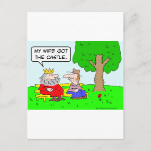 Postal castillo de esposa de divorcio reina rey