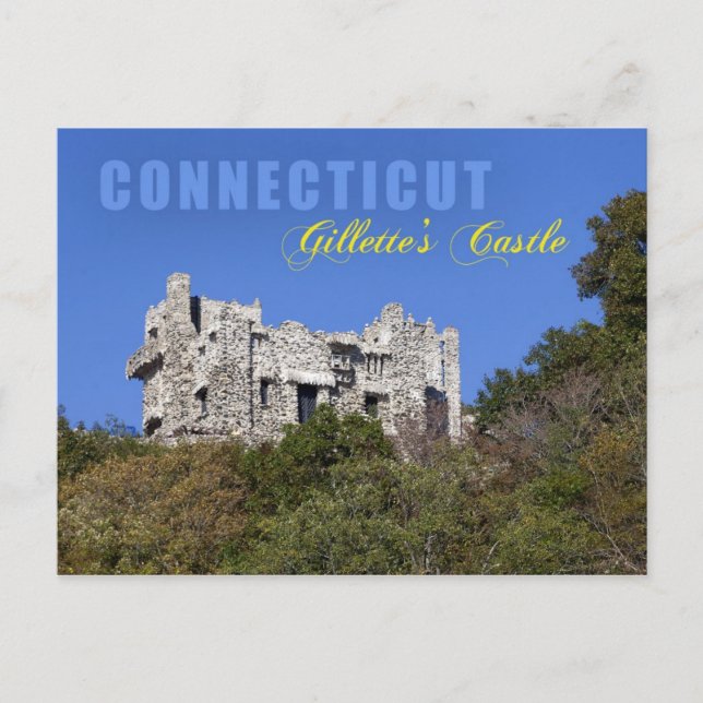 Postal Castillo de Gillette, Connecticut (Anverso)
