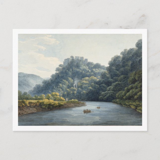 Postal Castillo de Goodrich en Wye (p/c, pluma y tinta, t (Anverso)