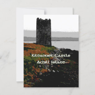 Postal Castillo de Grace O'Malley en la isla de Achill