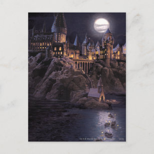 Postal Castillo de Harry Potter  Gran lago a Hogwarts