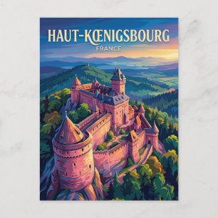 Postal Castillo de Haut-Kœnigsbourg Francia